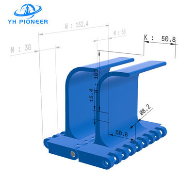قیمت خوب قلاب انعطاف پذیر - نوع زنجیره کمربند شبکه ای با PP برای راه حل های ارتفاع و انتقال سفارشی آنلاین