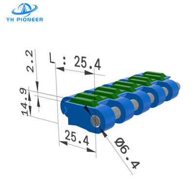 قیمت خوب کمربند ماژولار PP با سطح لاستیکی برای حمل و نقل کم سر و صدمه آنلاین