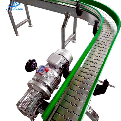 قیمت خوب سیستم های ناقل بطری با دقت بالا با سرعت 20 متر در دقیقه و ارتفاع میز تنظیم شده برای دستکاری قابل اعتماد بطری آنلاین