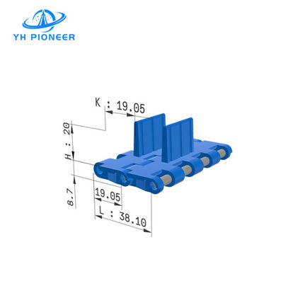 قیمت خوب آسان برای تمیز کردن کمربند ماژولار با پرواز برای حمل بهداشتی در صنایع غذایی و دارویی آنلاین