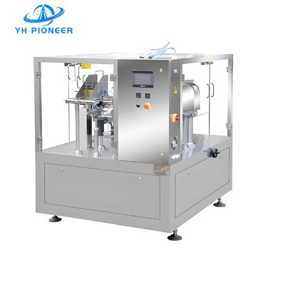 قیمت خوب 3KW انعطاف پذیر چرخنده کیسه تغذیه بسته بندی ماشین با 65-400mm طول کیسه آنلاین