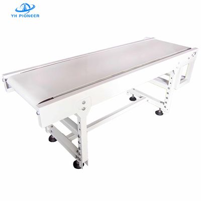 قیمت خوب سیستم ناقل کمربند غذایی قابل تنظیم با گزینه های کمربند PVC یا PU و 250 وات موتور الکتریکی آنلاین