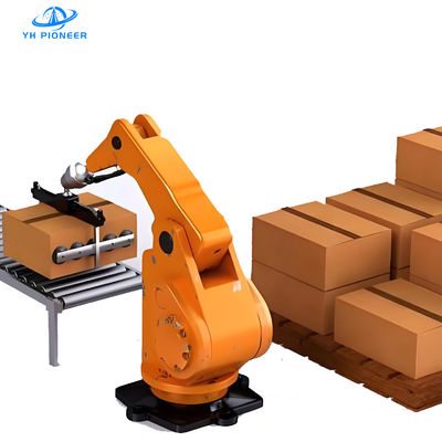 قیمت خوب سیستم پالتیزه کننده ربات با دقت بالا با طول بازوی 3150 میلی متر و دقت موقعیت مجدد ± 0.4 میلی متر برای پالتیزه کردن کارآمد آنلاین